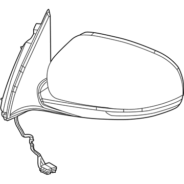 Mopar 1VF40GW7AD Outside Rear View Mirror