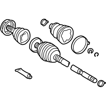 Toyota 43470-09381 Shaft Assembly, Front Drive Outboard Joint, Left