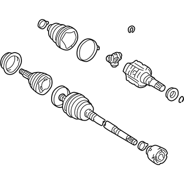 Toyota 43420-02091 Shaft Assembly, Front Drive, Left