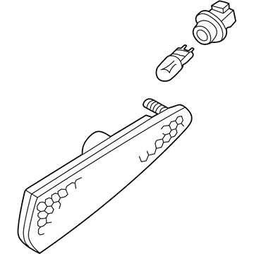 Nissan 26199-2Y900 Lens-Rear Side Marker Lamp, LH