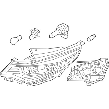 Kia 92102D4140 Lamp Assembly-Head, Rh