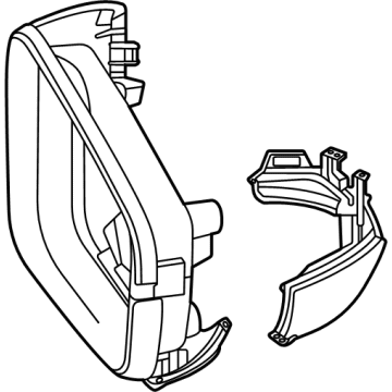 Acura 76203-TGV-A11ZC Housing Set (Extreme Crimson Pearl)