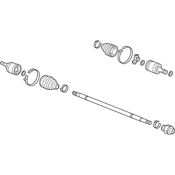 Honda 44306-SNE-A11 Driveshaft Assembly, Driver Side