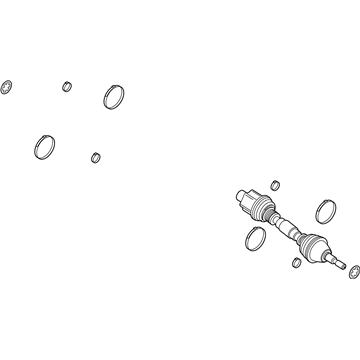 Ford K2GZ-3B436-D Axle Assembly