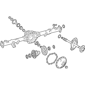 Nissan 43003-1PA0C Rear Axle Assembly, W/O Brake