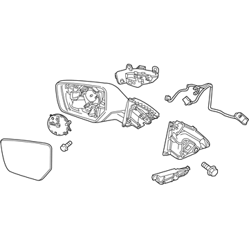 GM 84262646 Mirror Assembly