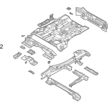 Hyundai 65500-CW000 PANEL COMPLETE-REAR FLOOR