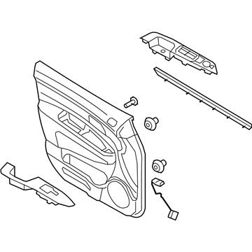 Kia 823021D5203J Panel Complete-Front Door Trim