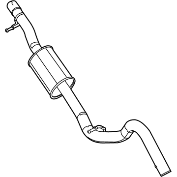 Mopar 68298299AE Pipe-Exhaust Extension