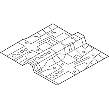Kia 651102T510 Panel-Center Floor