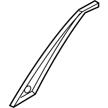 Hyundai 83260-B1000-BLH Garnish Assembly-Rear Door Front Frame, RH