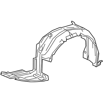 Lexus 53805-24060 Shield Sub-Assembly, Fender