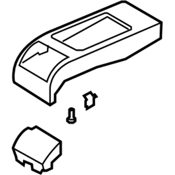 Infiniti 88702-JL00B Rear Seat Armerst Lid Assembly