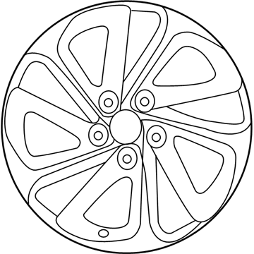 Hyundai 52910-E6610 Aluminium Wheel Assembly