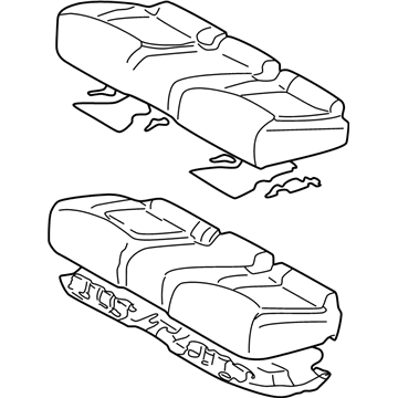 Lexus 71460-50510-B0 Cushion Assembly, Rear Seat