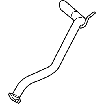 Nissan 20050-ZL10B Exhaust Tube Assembly, Rear