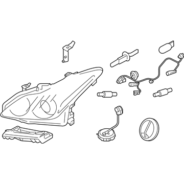 Infiniti 26010-JL03B Right Headlight Assembly