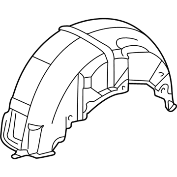 Lexus 65638-24020 Liner, Rear Wheel House, LH