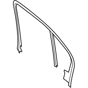 BMW 51-35-7-259-709 Cover, Window Frame, Door Rear Left