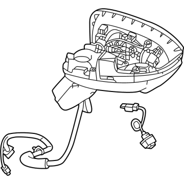 Nissan 96302-6RR2B MIRROR ASSY-OUTSIDE LH