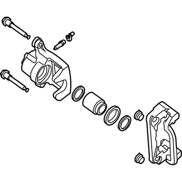 Nissan 44001-JA01A CALIPER Assembly-Rear RH, W/O Pads Or SHIMS