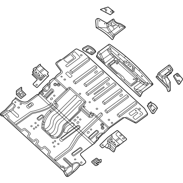 Mopar 68425104AC PAN-REAR FLOOR