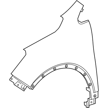 GM 23497669 Fender, Front