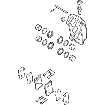 Hyundai 58110-B1200 Brake Assembly-Front, LH