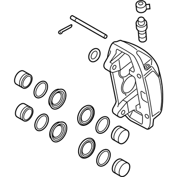 Hyundai 58190-B1A20 CALIPER Kit-Front Brake, RH