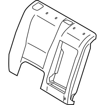 Hyundai 89460-A5180-SGC Rear Right-Hand Seat Back Covering
