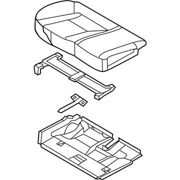 Hyundai 89200-A5100-SGC Cushion Assembly-Rear Seat, RH