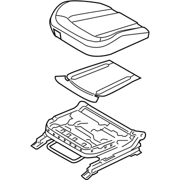 Kia 882032T300AK2 Cushion Assembly-Front S