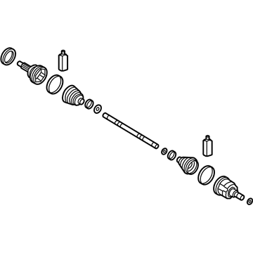 Hyundai 49501-B1100 Shaft Assembly-Drive, RH