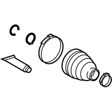 Lexus 04437-08010 Boot Kit, Rear Drive Shaft, Inboard Joint