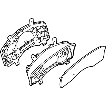 Nissan 24810-ZV20C Speedometer Instrument Cluster