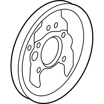 Honda 43120-SDA-A01 Plate, Left Rear Brake Back