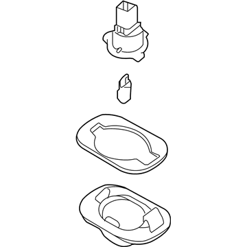 Kia 925011M000 Lamp Assembly-License Plate
