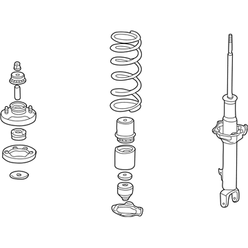 Honda 51601-S2A-A06 Shock Absorber Assembly, Right Front