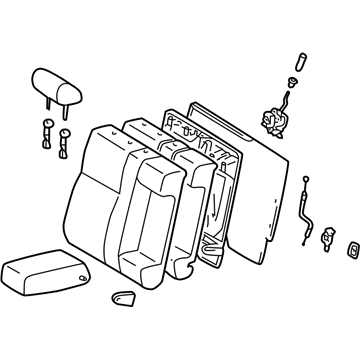 Toyota 71480-33391-B0 Seat Back Assembly