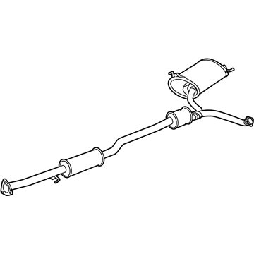 Honda 18307-TP6-A02 Muffler, Passenger Side Exhuast
