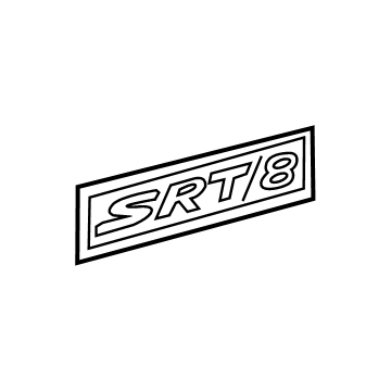 Mopar 68200498AB NAMEPLATE-SRT
