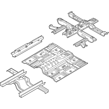 Kia 65100R5000 Panel Assembly-Floor, Ctr