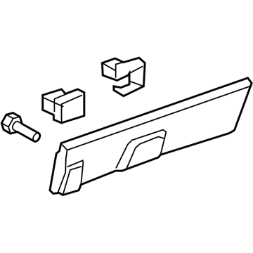 Honda 75333-SWA-003 Garnish Assy., L. RR. Door (Lower)