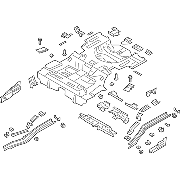 Ford DG9Z-5411215-A Rear Floor Pan