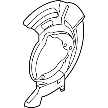 Hyundai 51755-F2000 Cover-Front Brake Disc Dust LH