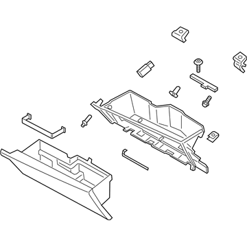 Ford JL7Z-78060T10-AA Glove Box Assembly