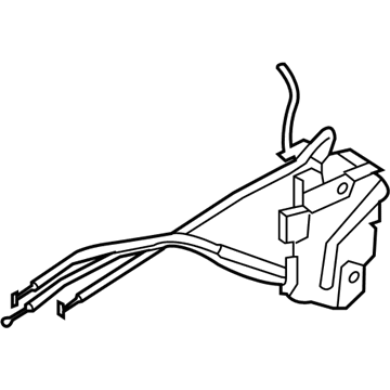 Kia 813102K000 Front Door Latch Assembly, Left