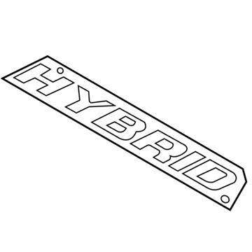 Ford 5M6Z-7842528-AA Nameplate