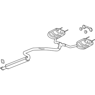 GM 23412413 Muffler & Pipe