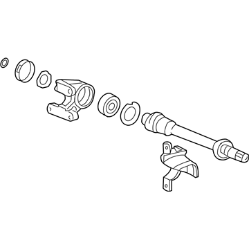 Acura 44500-TA0-A00 Shaft Assembly, Half